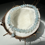 Браслет с Аквамарином натуральным